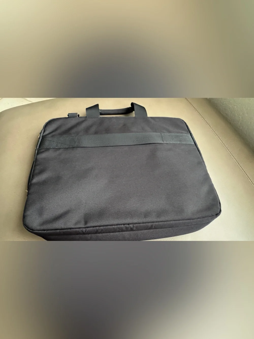 Black Laptop Briefcase with Front Pocket -